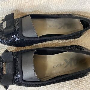 Anne Klein Sport Black Sequin Loafers